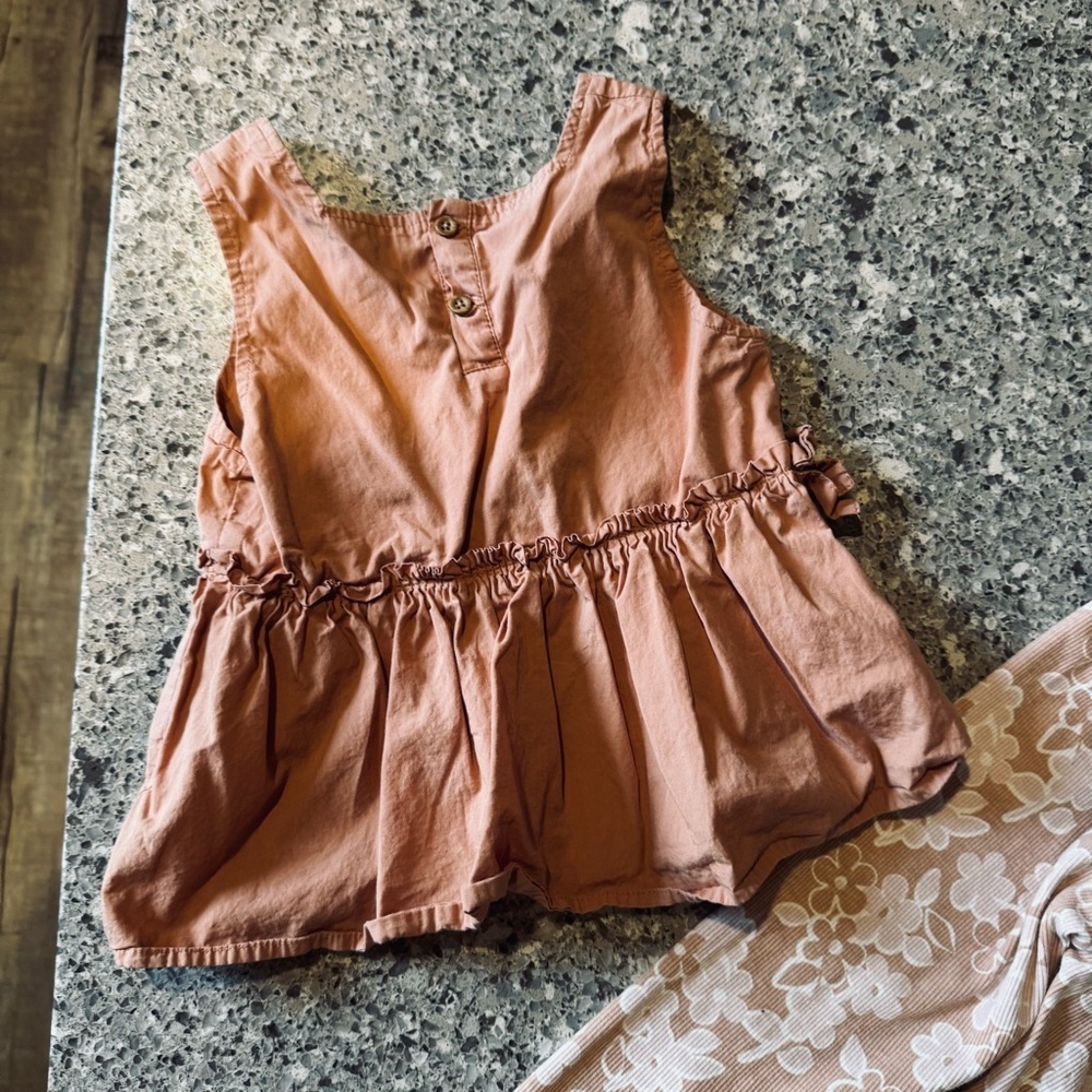 Grayson Collective GIRLS Sleeveless Top and Floral Leggings Set - Size 5T ⭐🌼 - Picture 4 of 11